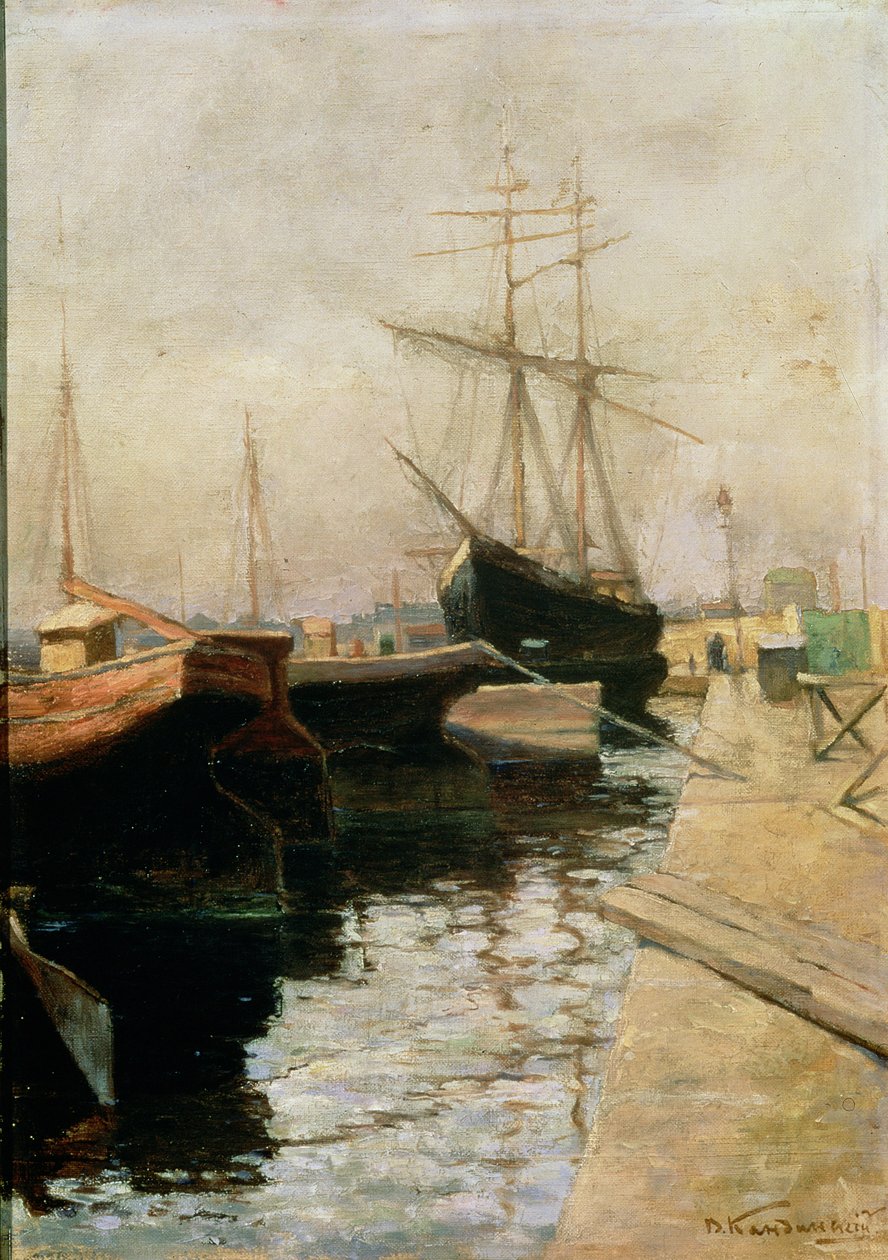 Havnen i Odessa, 1900 af Wassily Kandinsky
