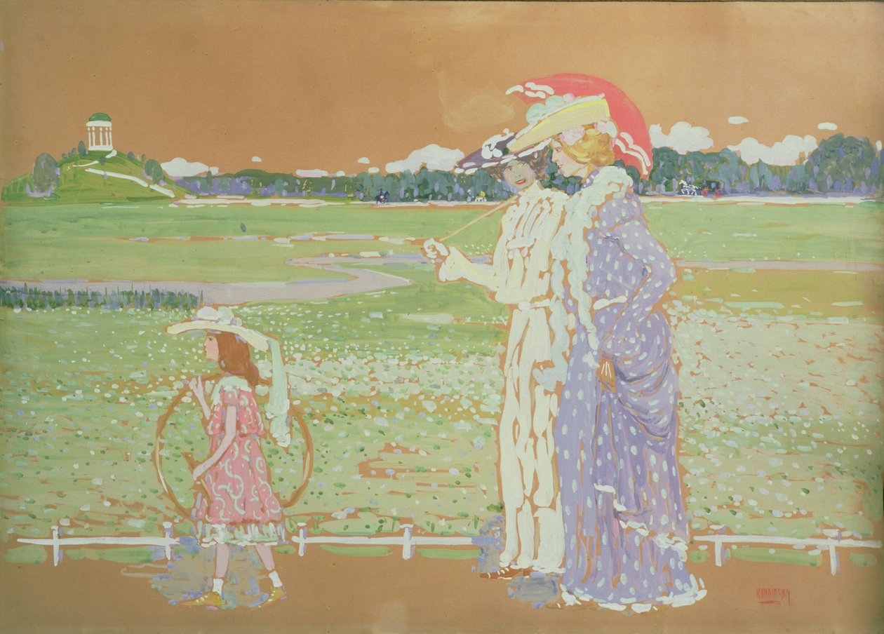 Gåturen, 1903 af Wassily Kandinsky