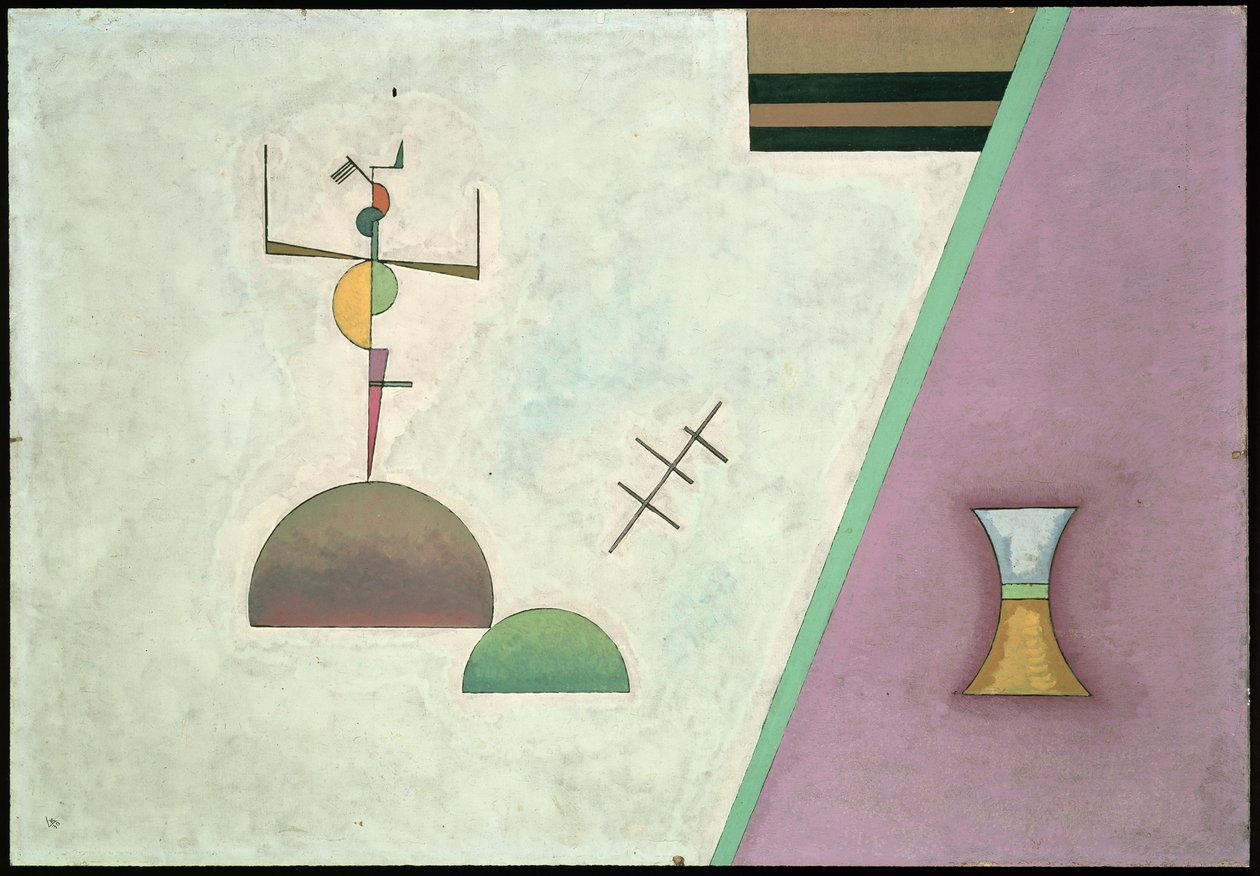 To sorte linjer, 1930 af Wassily Kandinsky