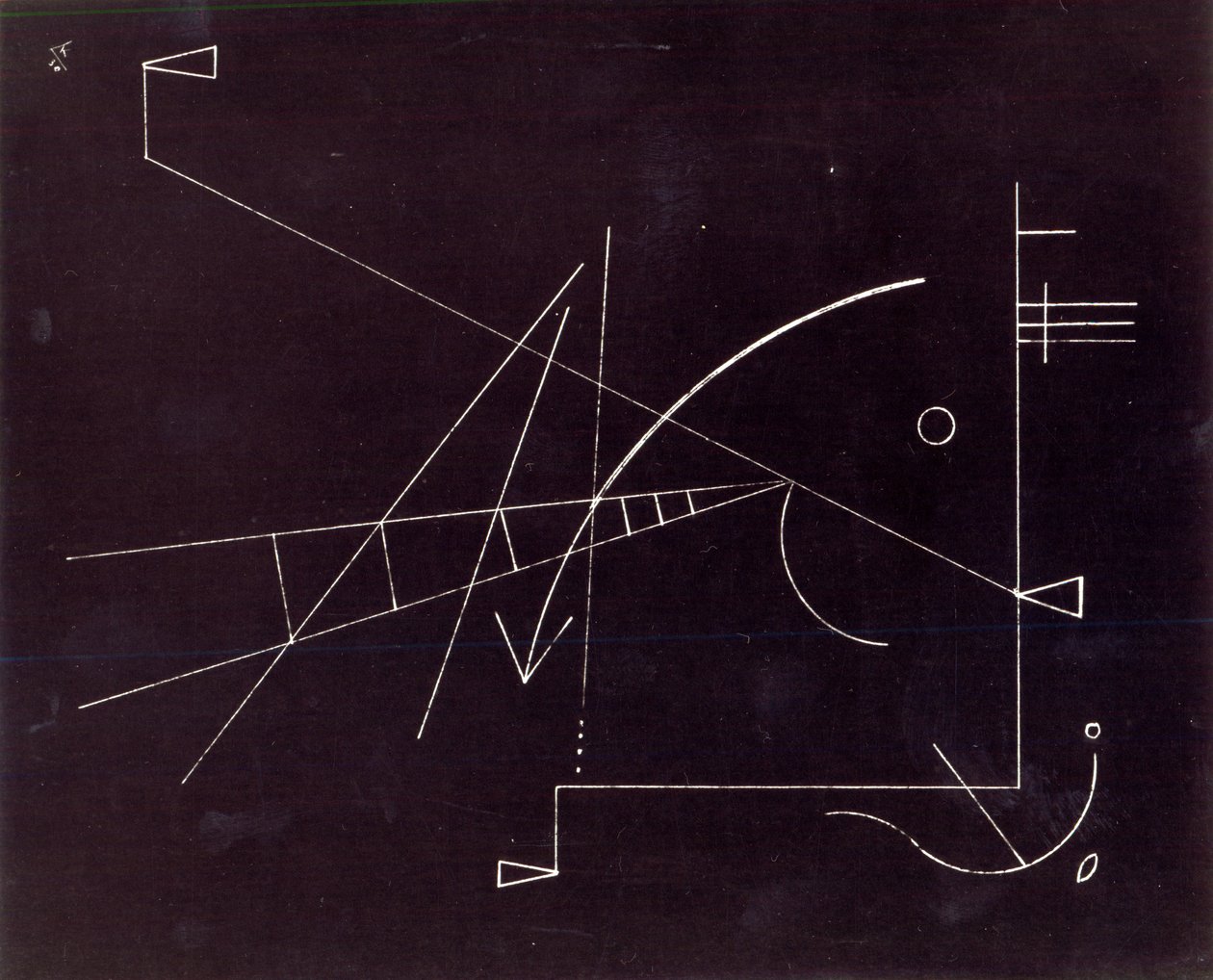 Uden titel, 1930 (pen og blæk på papir) af Wassily Kandinsky