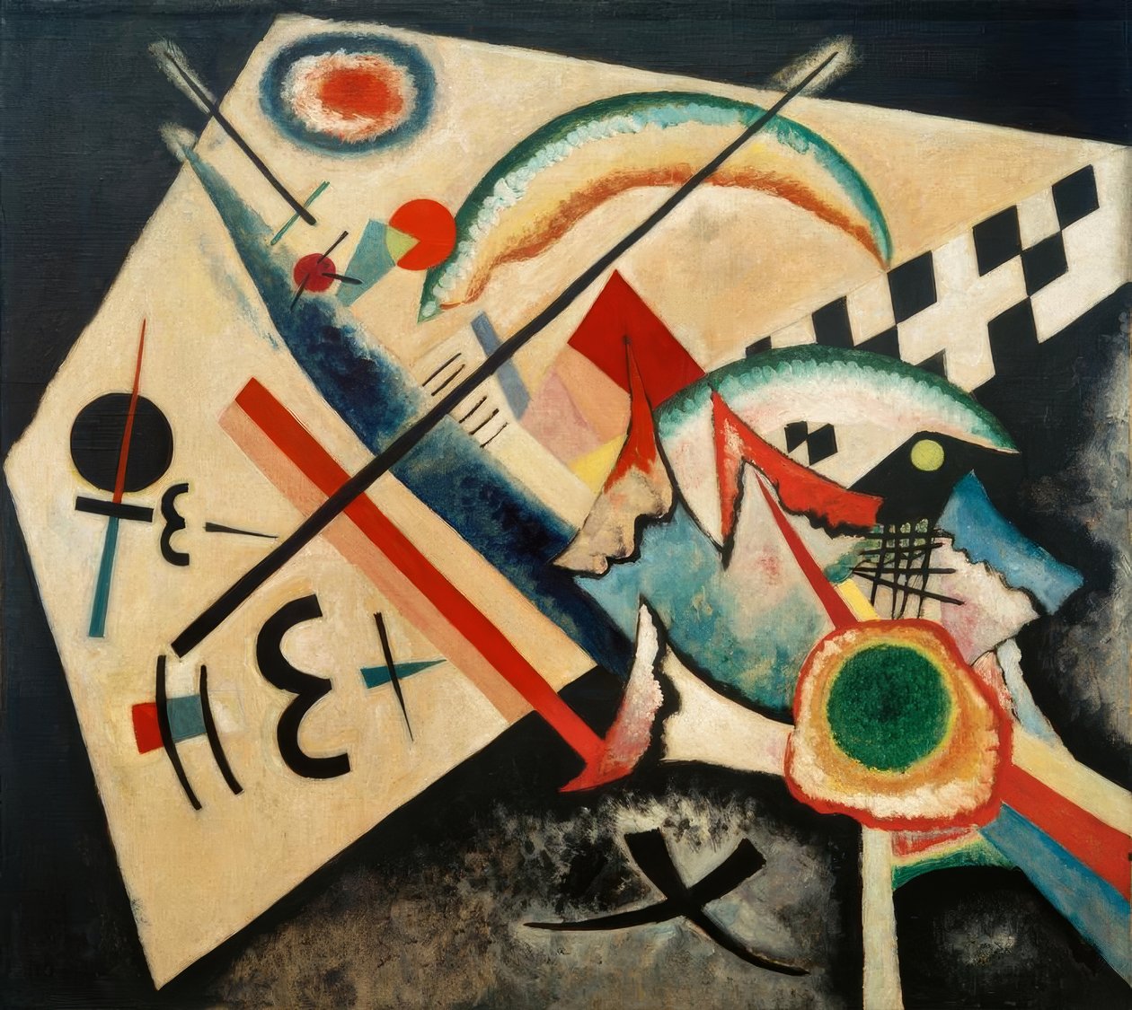 Hvidt kors af Wassily Kandinsky