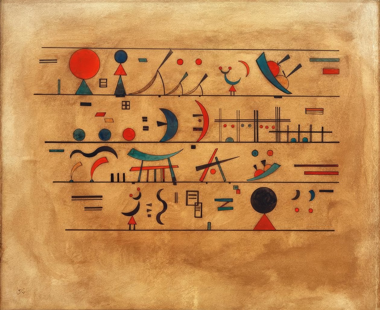Tegnestrenge af Wassily Kandinsky