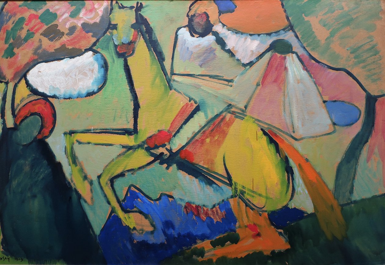1909 Kandinsky-rytter af Wassily Kandinsky