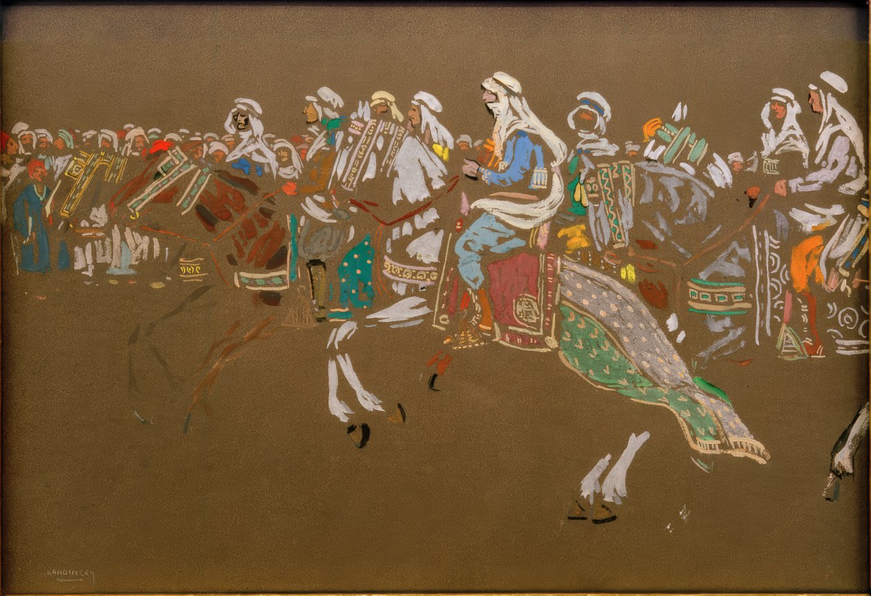 arabisk kavaleri af Wassily Kandinsky