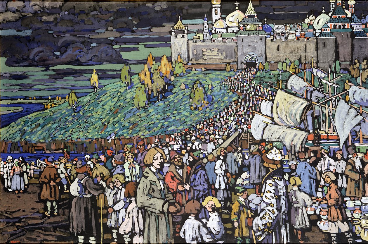 Købmændenes Ankomst af Wassily Kandinsky
