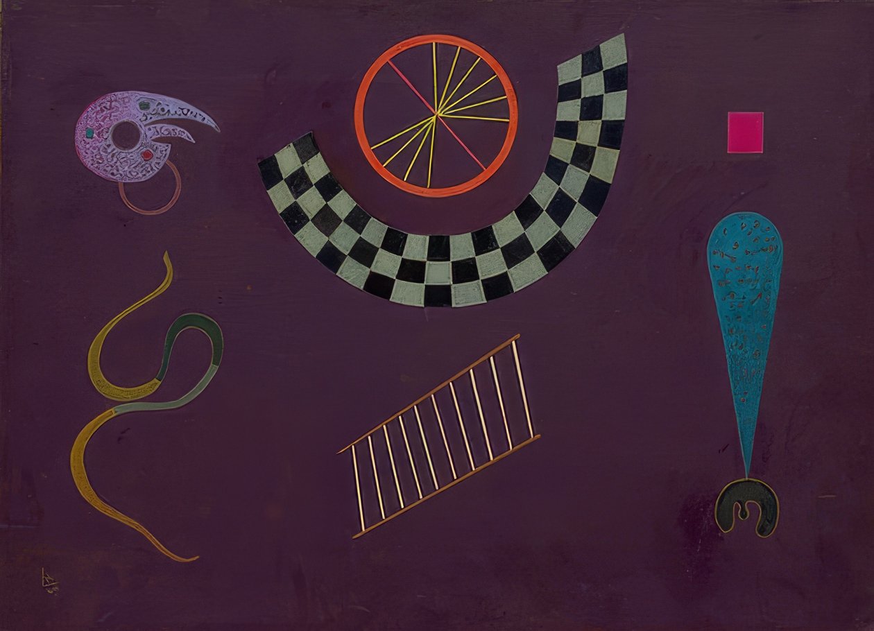 Band mit Karrees. 1944 af Wassily Kandinsky