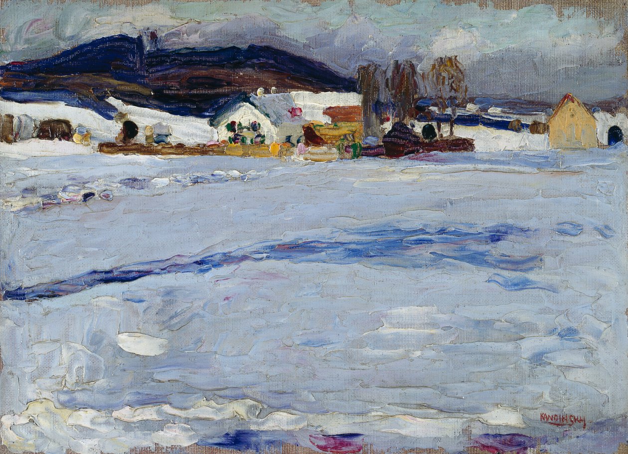 I nærheden af ​​Starnberg – Winter af Wassily Kandinsky