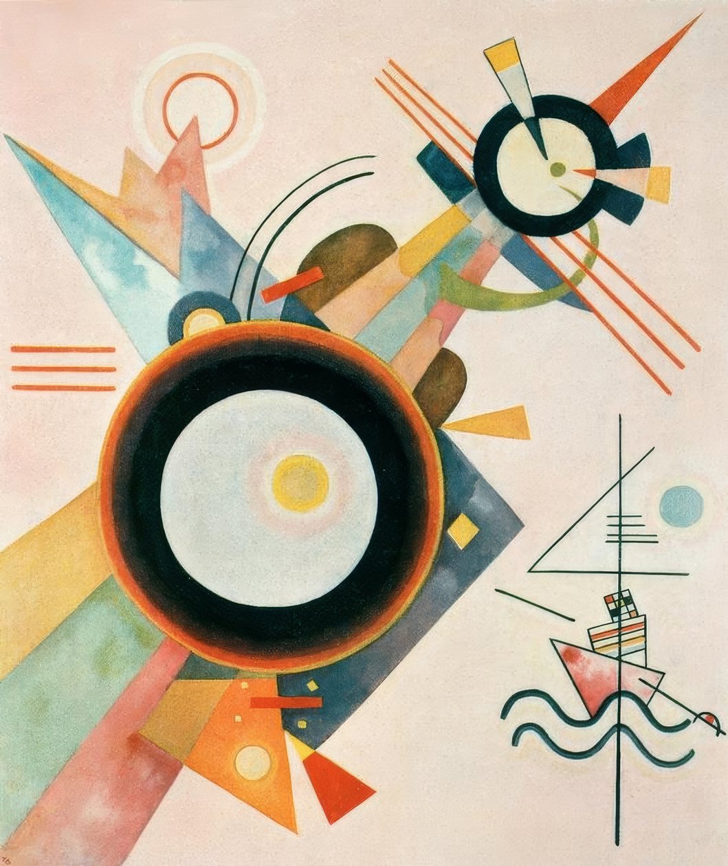 Billede med pileform af Wassily Kandinsky