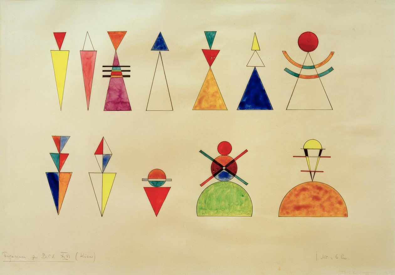 Billeder på en udstilling, figurer til billede XVI af Wassily Kandinsky