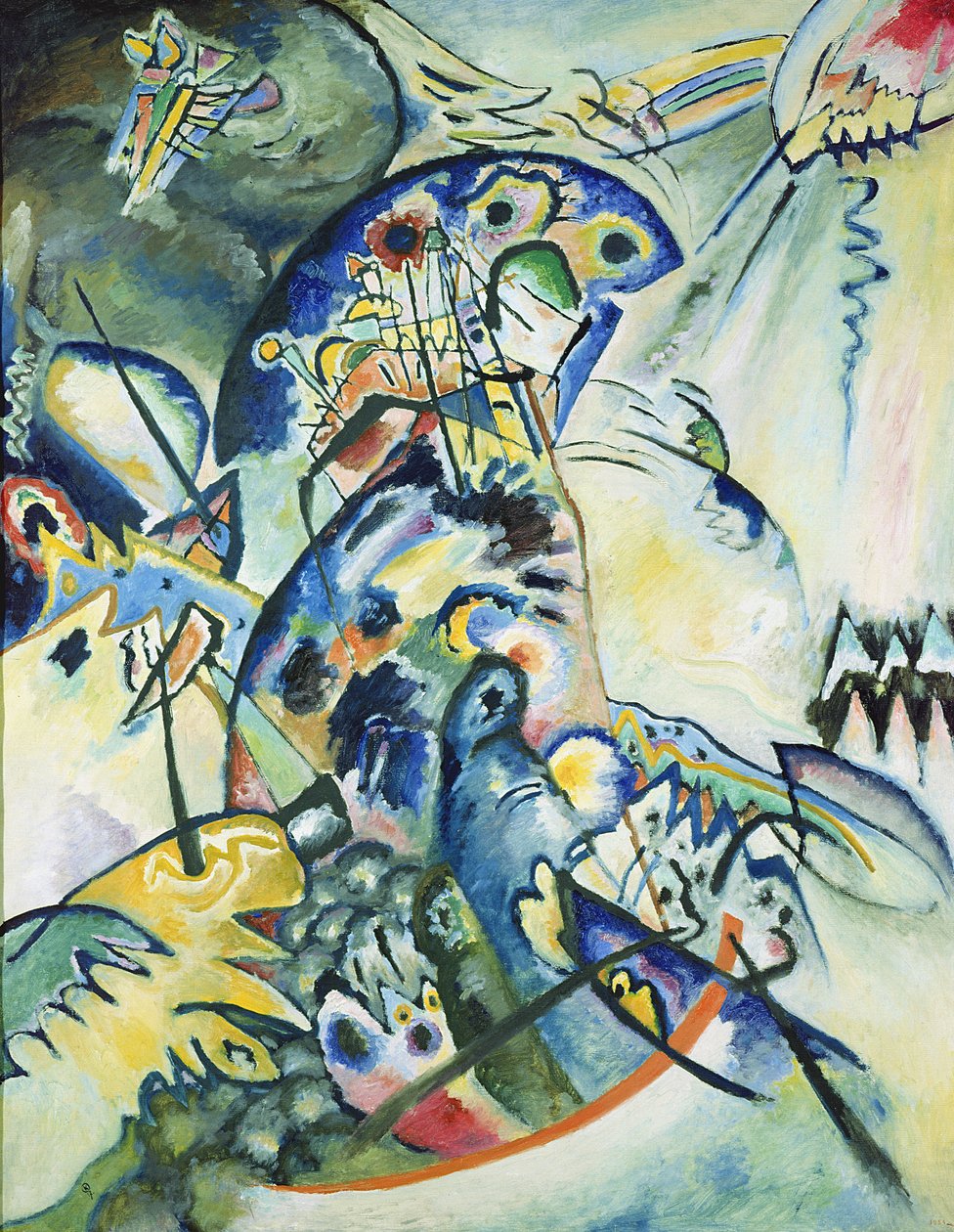 Blue Comb, 1917 af Wassily Kandinsky