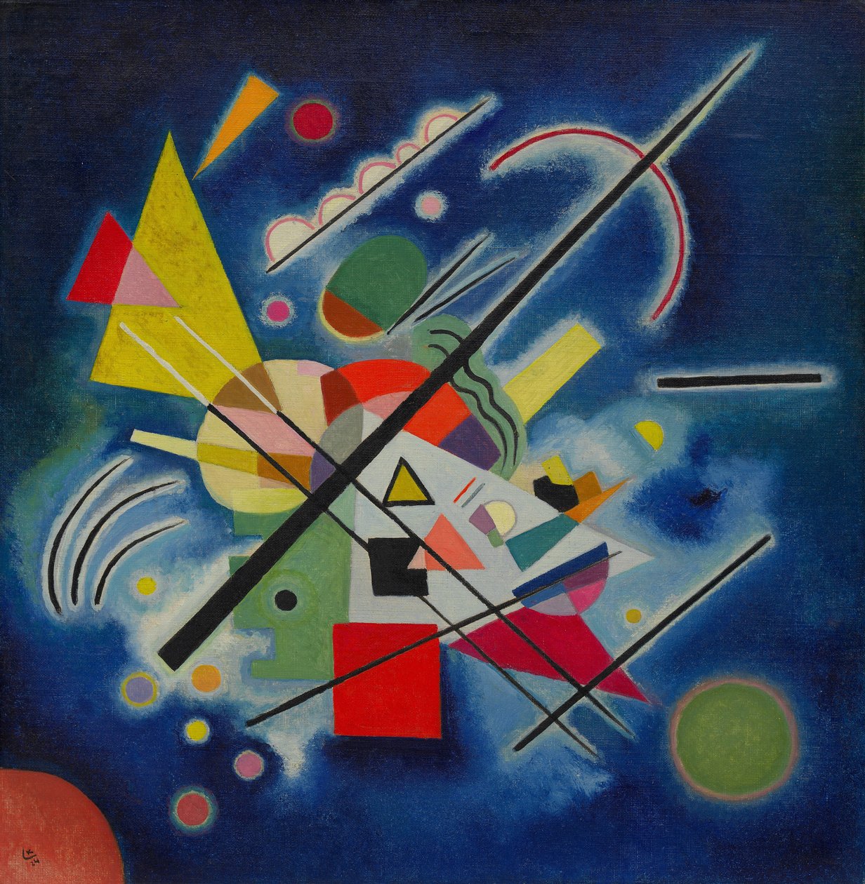 blåt maleri af Wassily Kandinsky