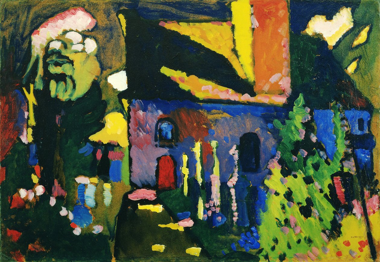 Kirken i Murnau af Wassily Kandinsky