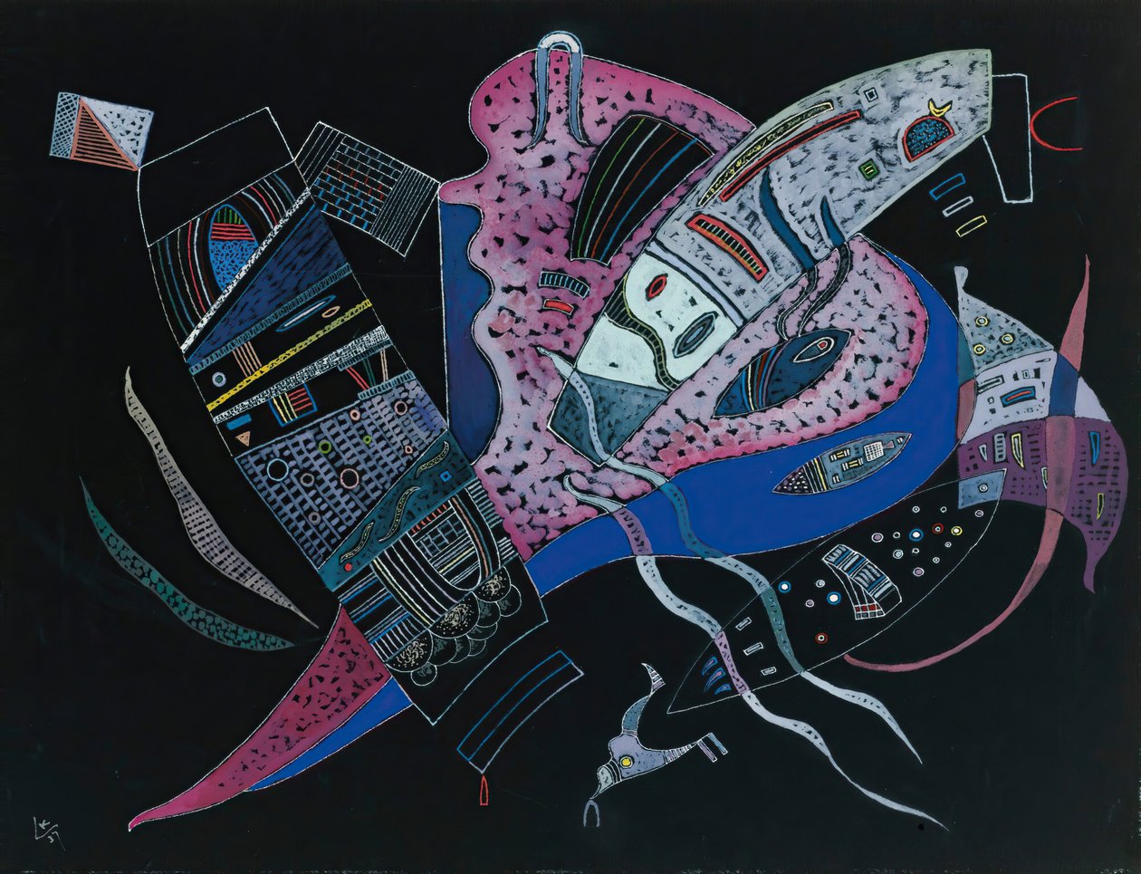 Koncentreret, 1937. af Wassily Kandinsky