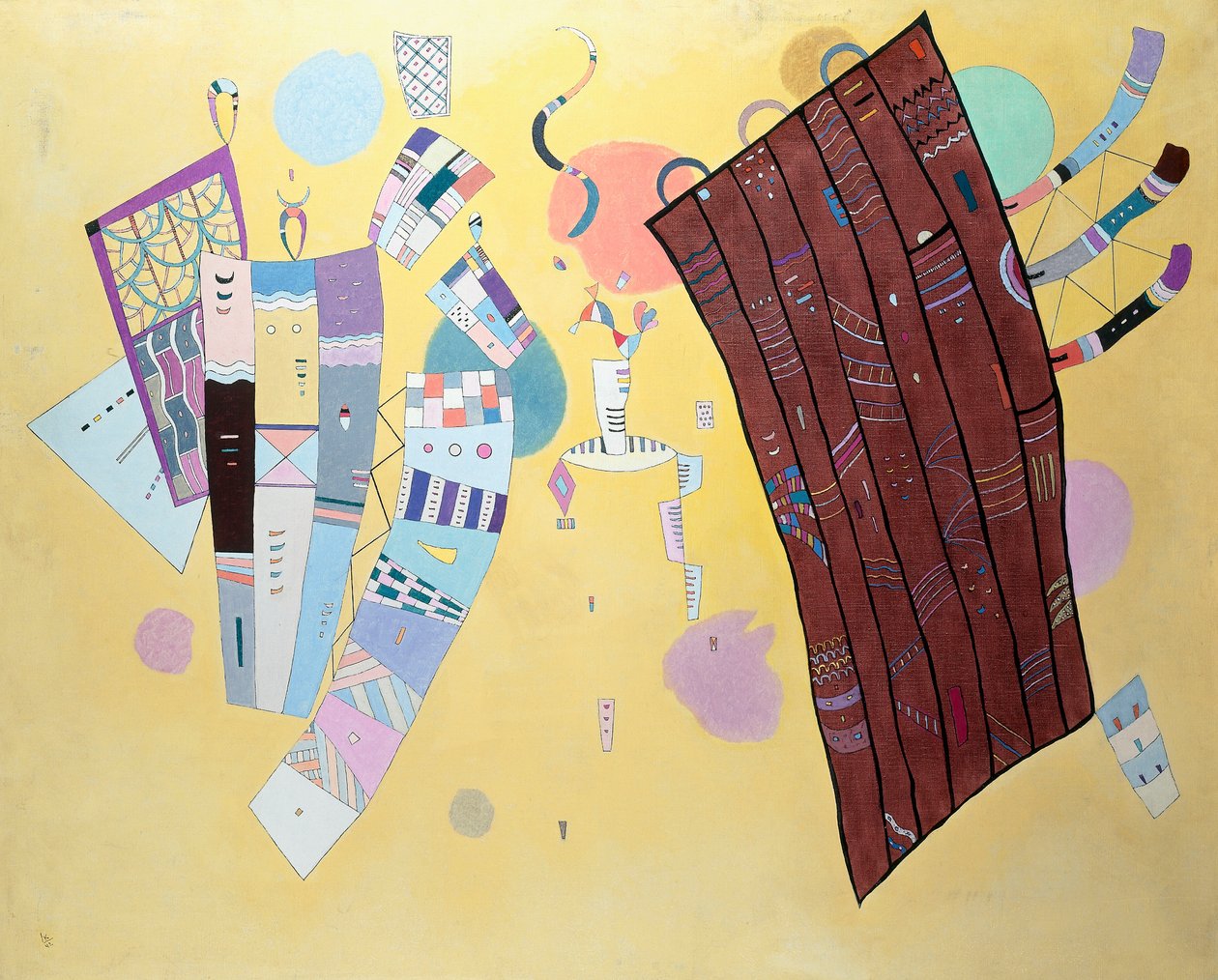 Delikate spændinger af Wassily Kandinsky