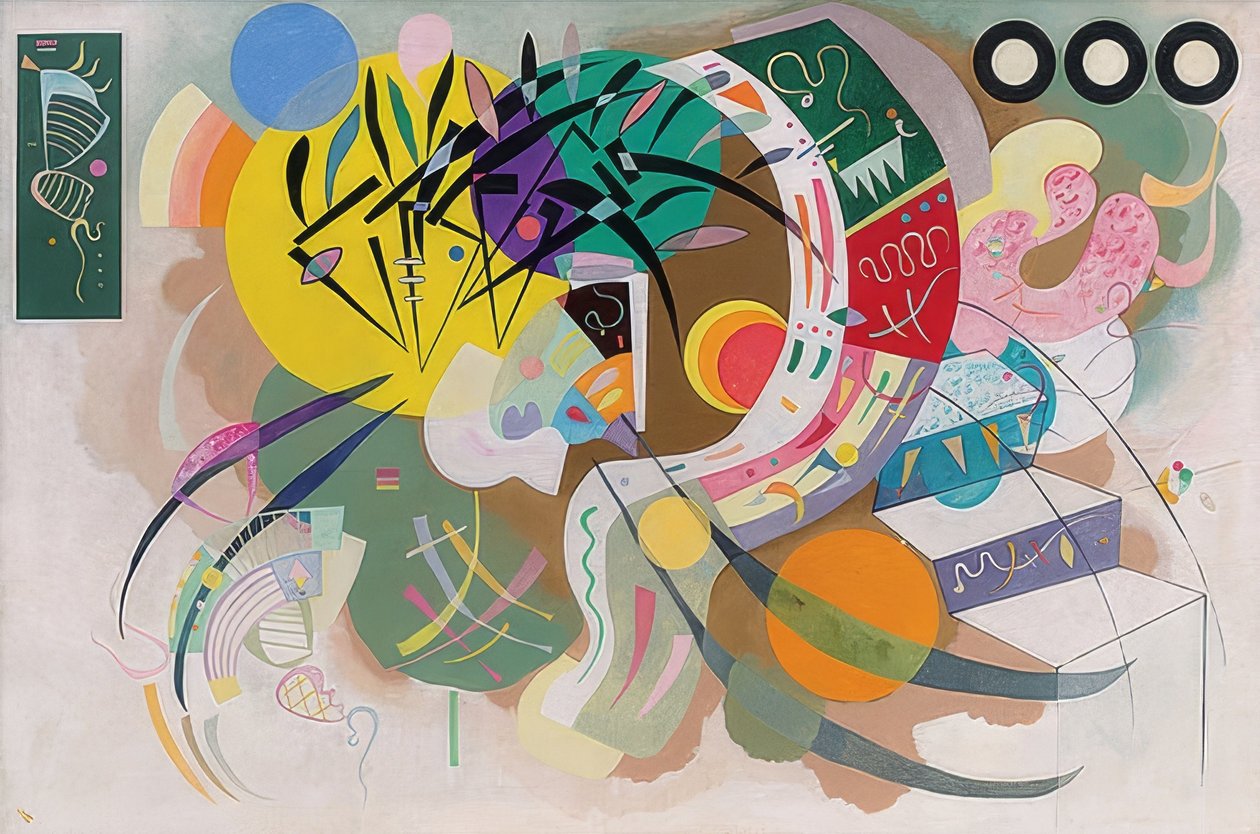 Dominant Kurve (Dominant kurve). 1936 af Wassily Kandinsky