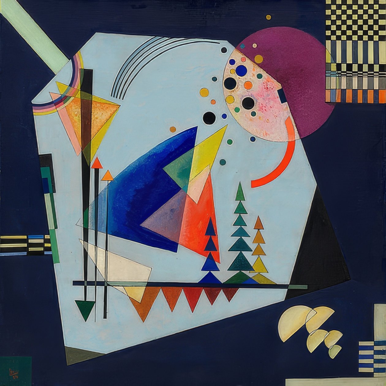 Tre lyde. 1926 af Wassily Kandinsky