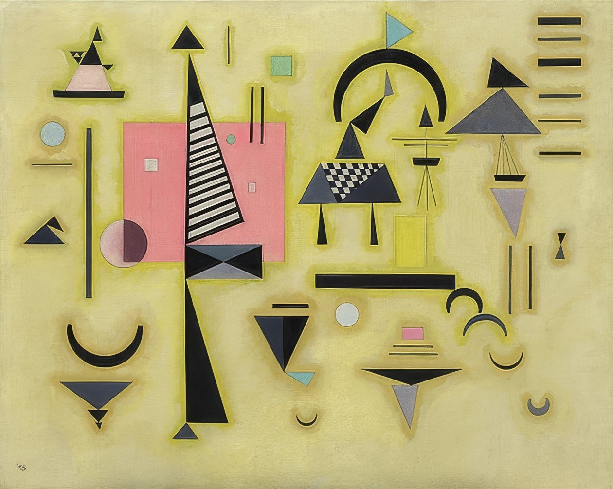 Ultimativ pink. 1932 af Wassily Kandinsky