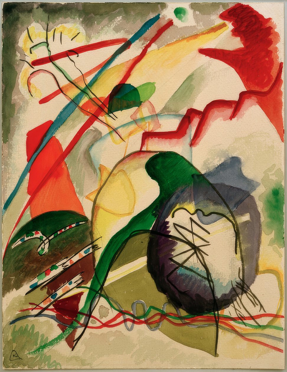 Design til billede med hvid kant af Wassily Kandinsky