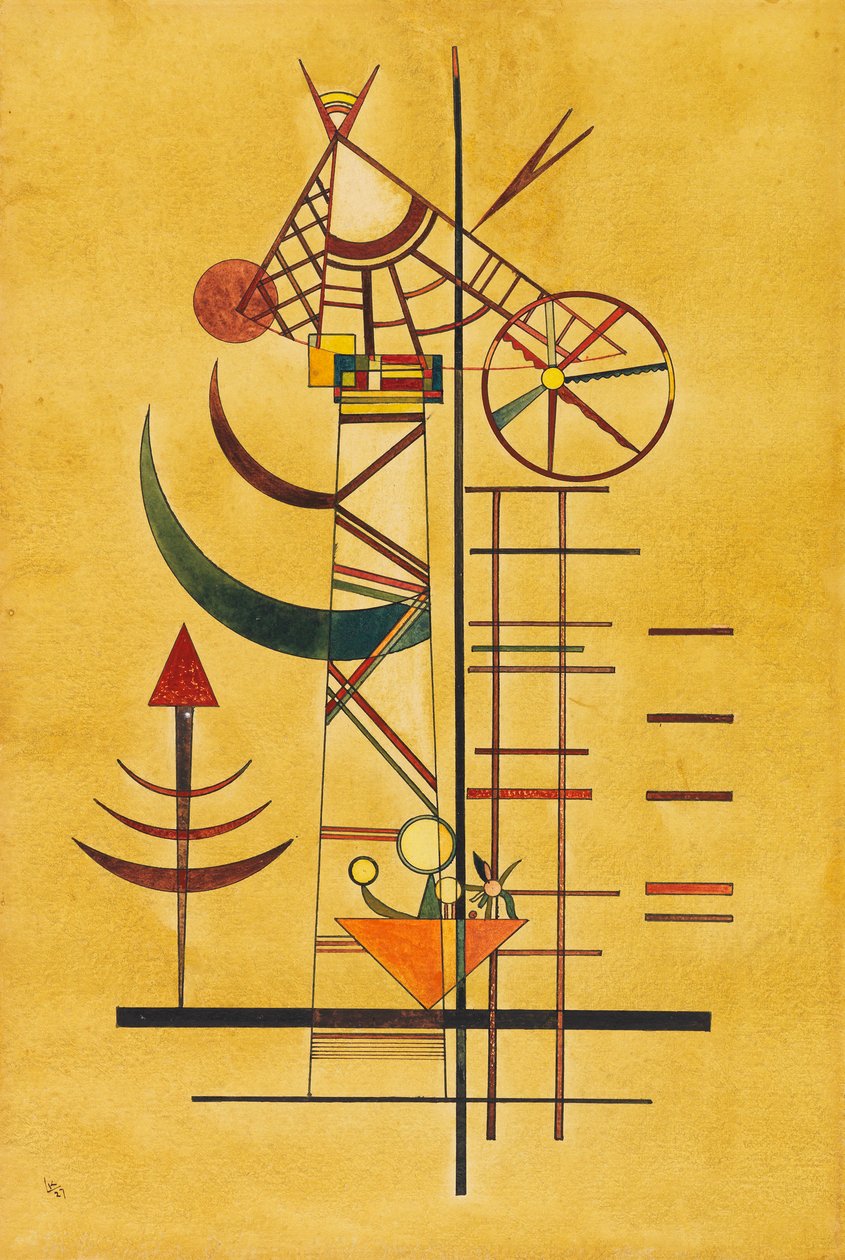 Buede spidser, 1927. af Wassily Kandinsky