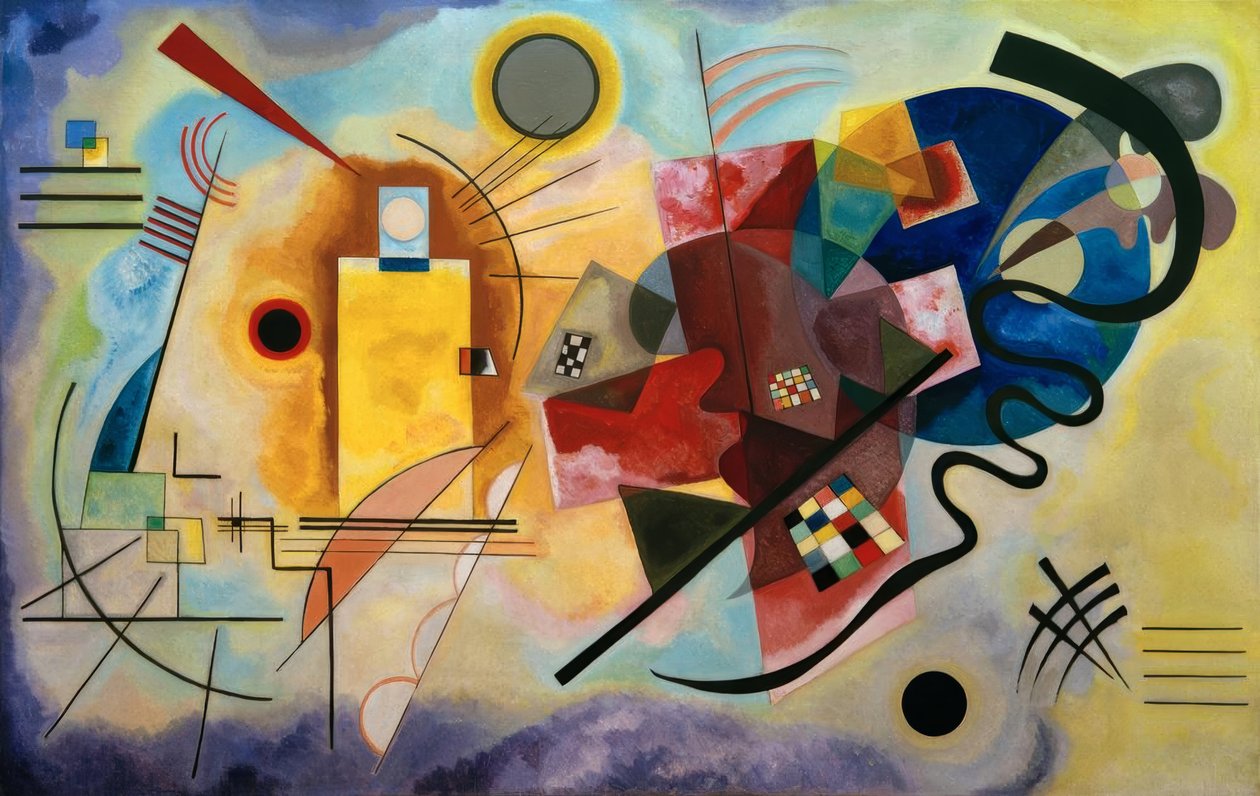 Gul - rød - blå af Wassily Kandinsky