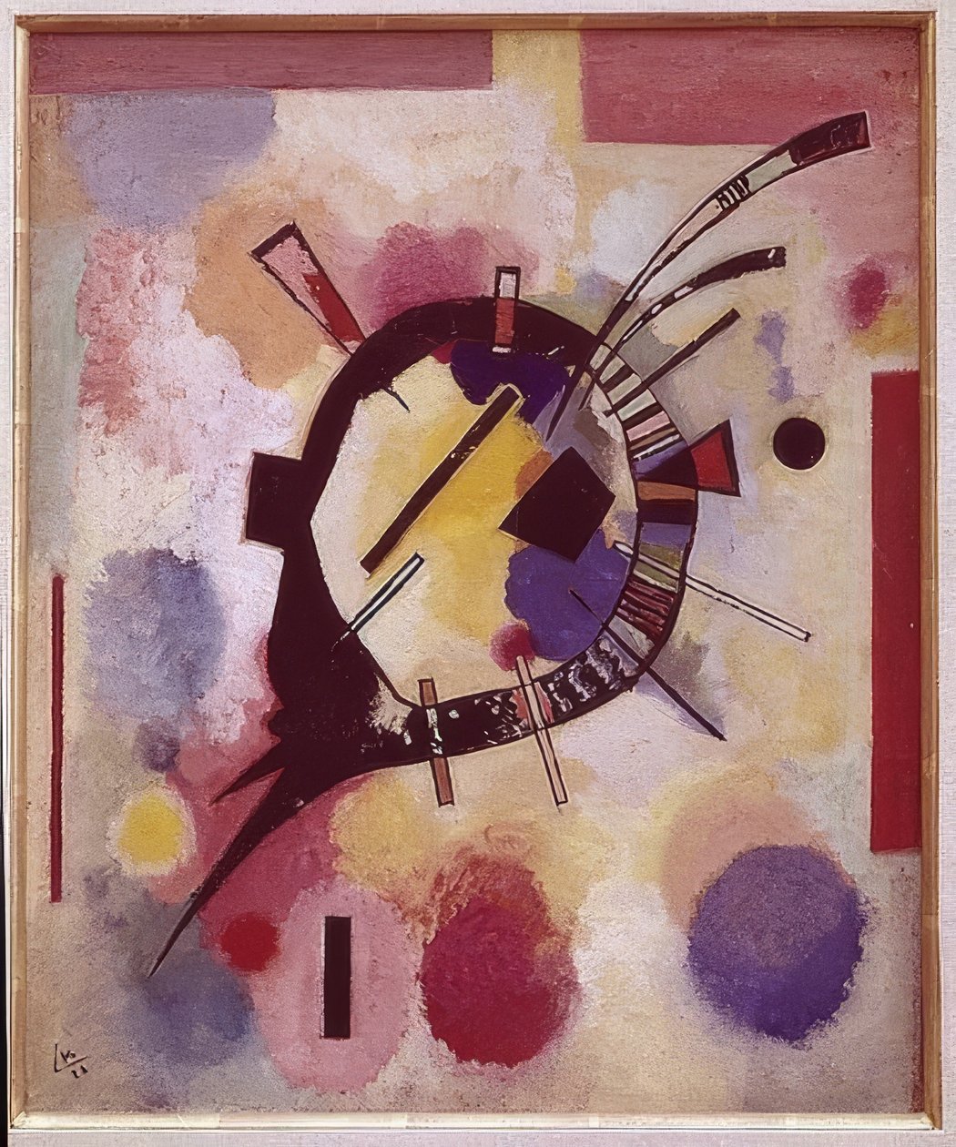 Gul midte. 1926 af Wassily Kandinsky