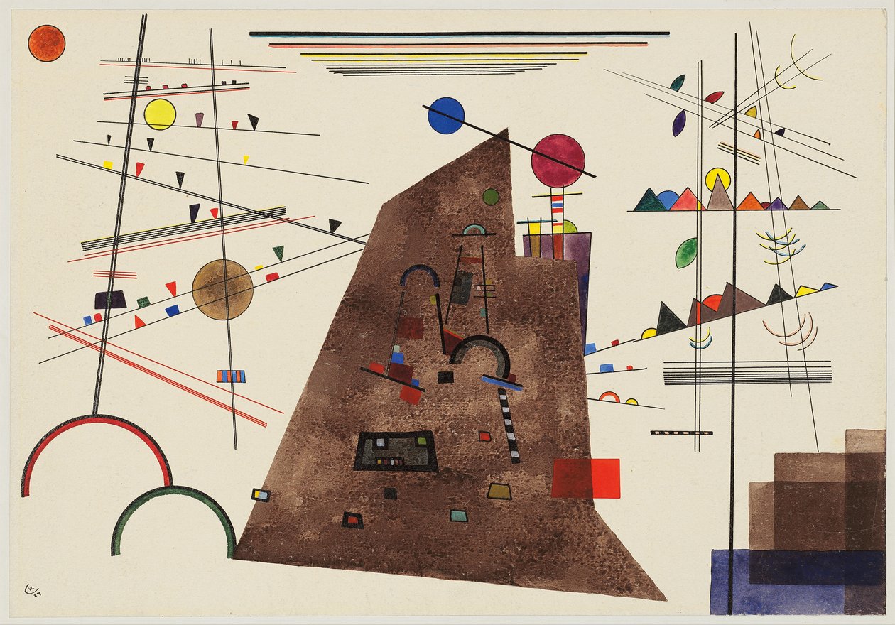 Tung mellem lys; Tung mellem lys af Wassily Kandinsky