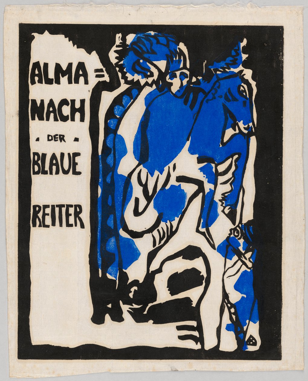 Træsnit til almanakken "Der Blaue Reiter" af Wassily Kandinsky