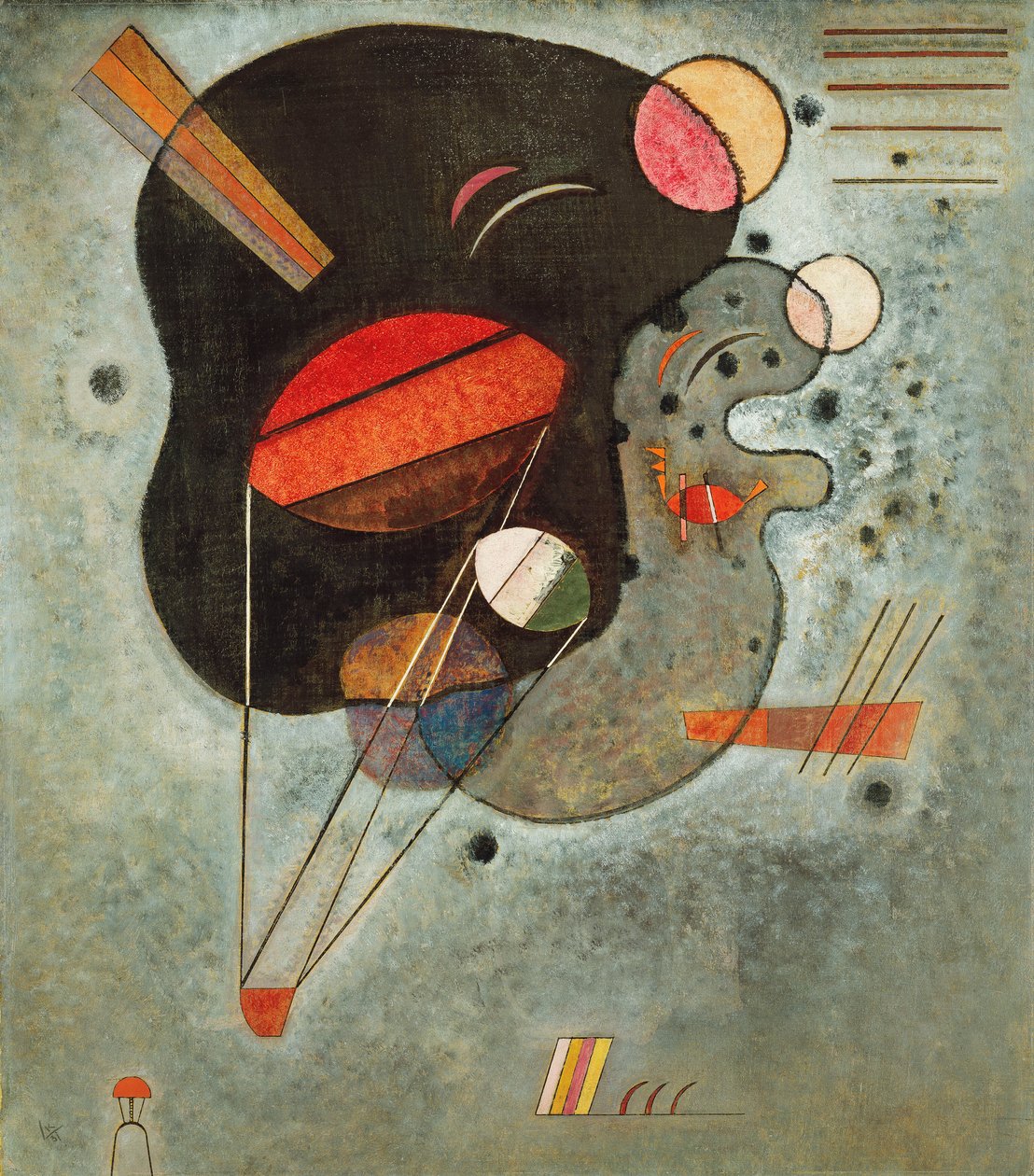 Svævende print af Wassily Kandinsky
