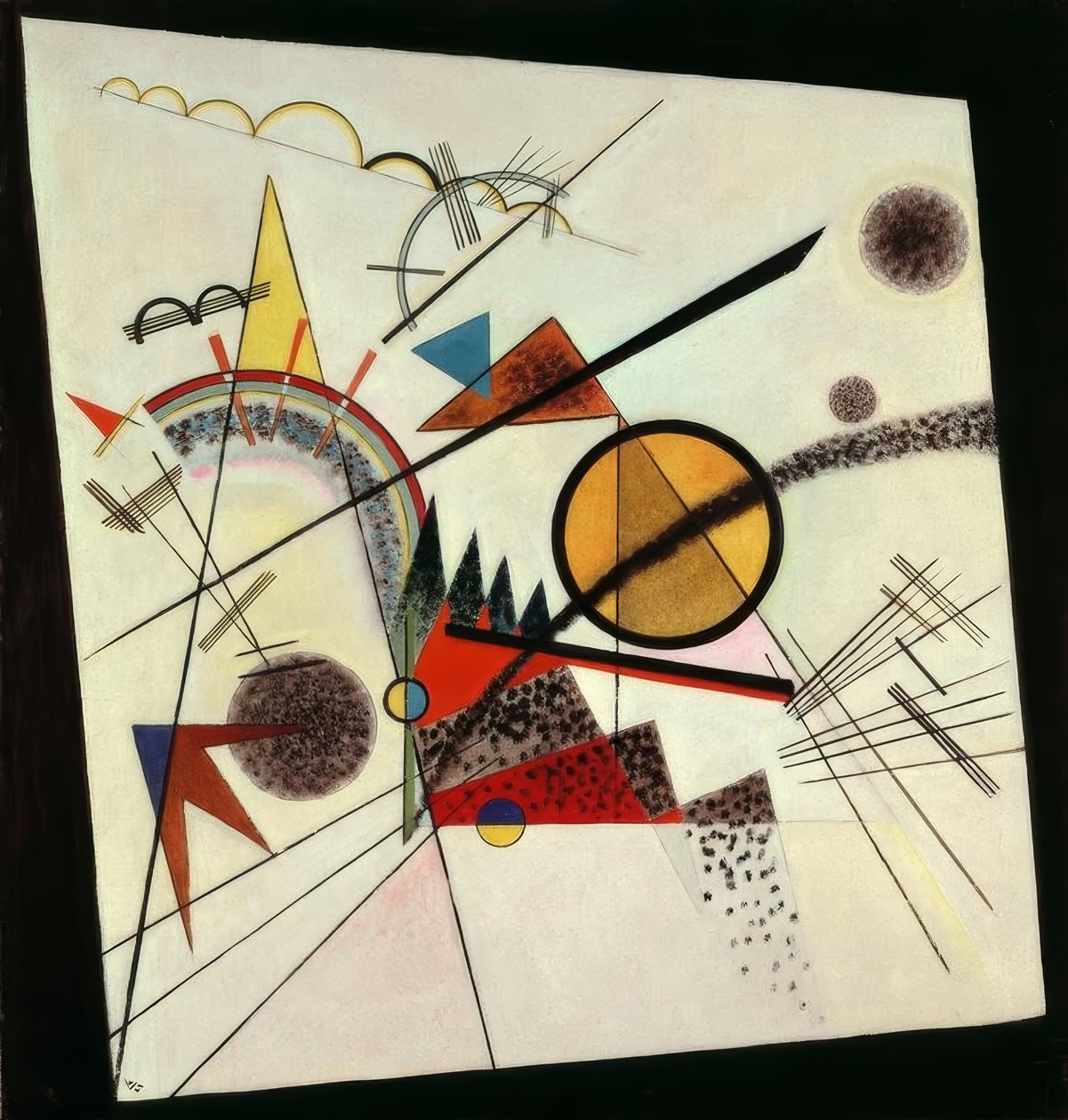 I den sorte firkant af Wassily Kandinsky
