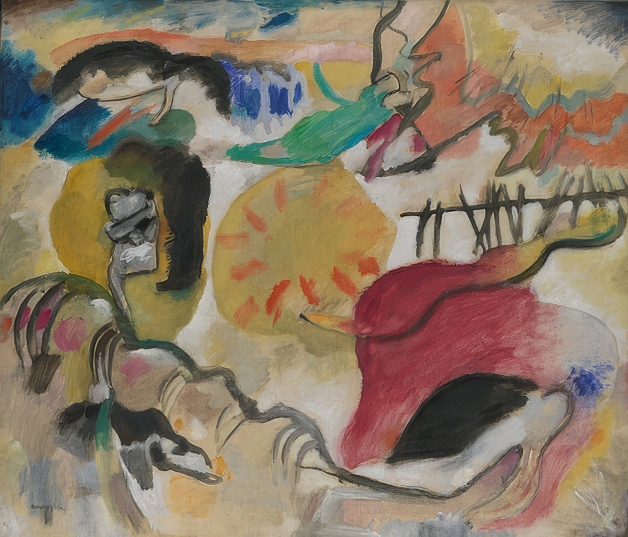 Improvisation 27 (Kærlighedens Have II). 1912 af Wassily Kandinsky