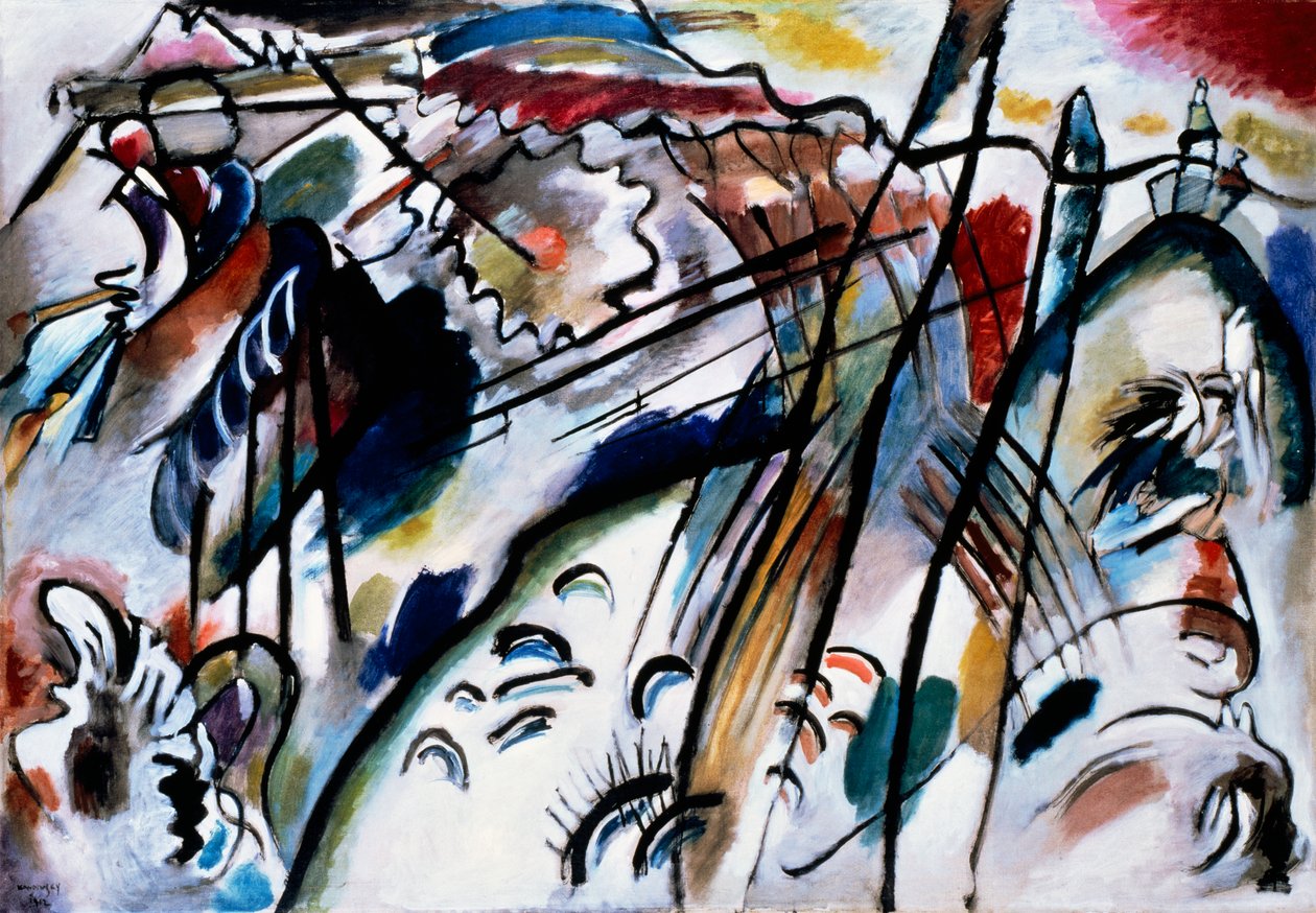 Improvisation 28 (anden version) af Wassily Kandinsky