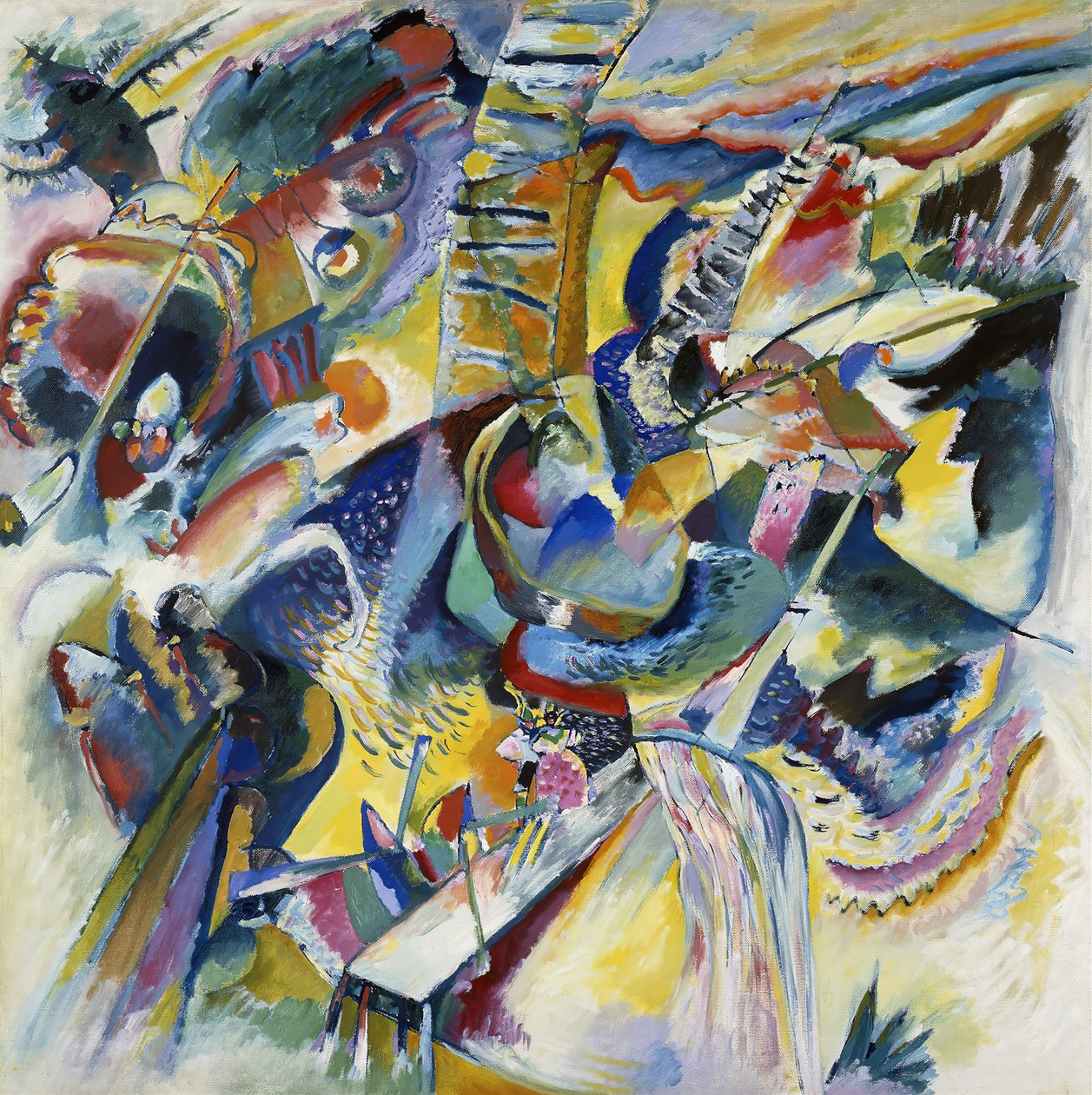 Improvisation Klamm, 1914. af Wassily Kandinsky