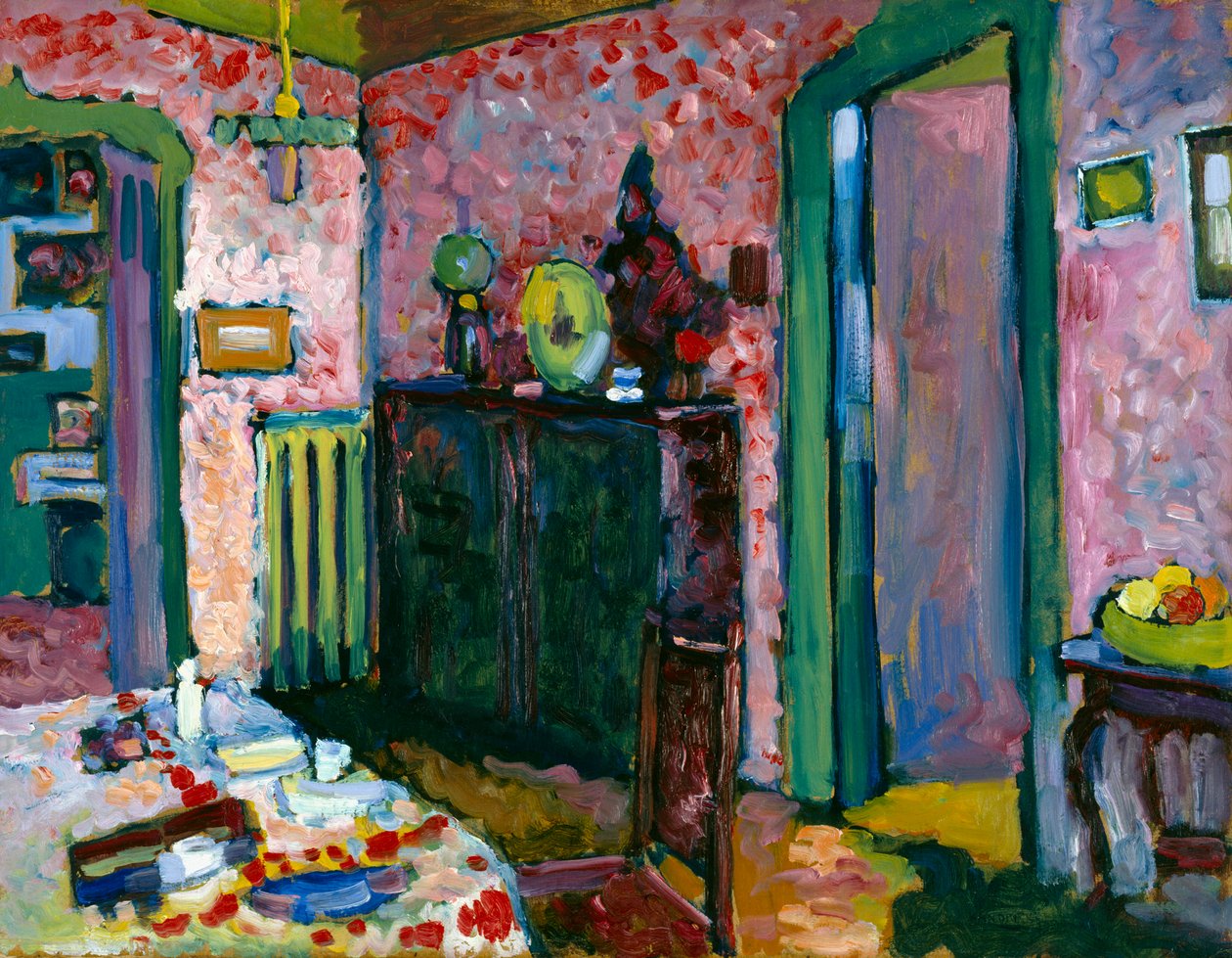 Interiør (Min spisestue) af Wassily Kandinsky