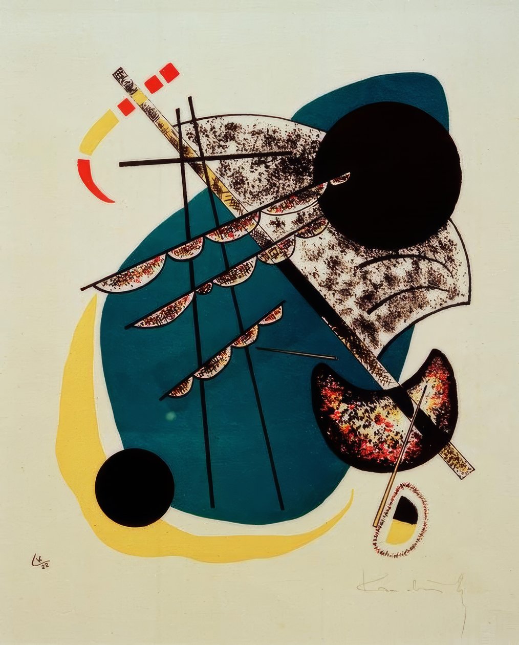 Små verdener II af Wassily Kandinsky