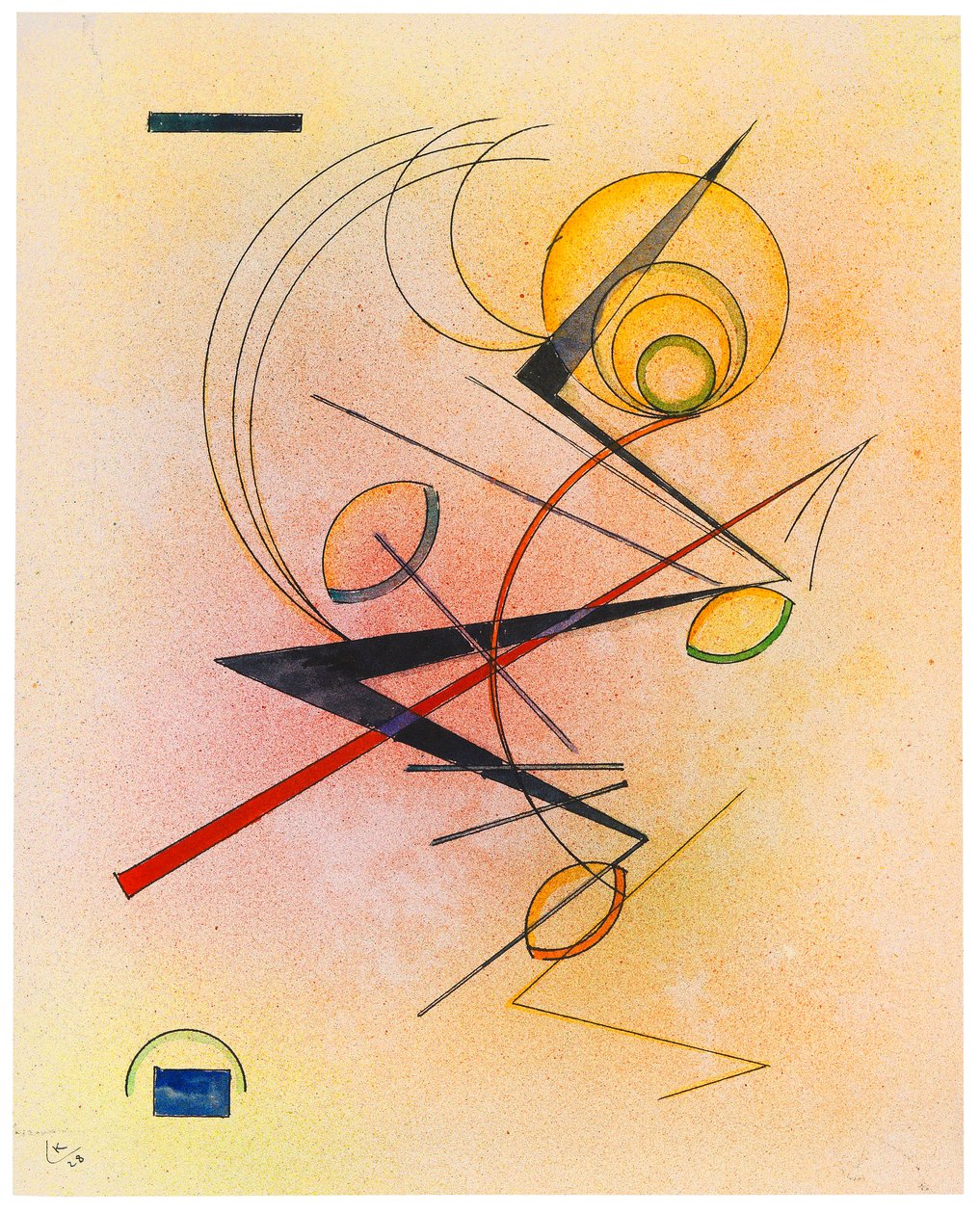 Lille Varm, 1928. af Wassily Kandinsky