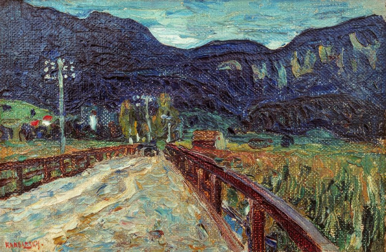 Kochel - Broen af Wassily Kandinsky