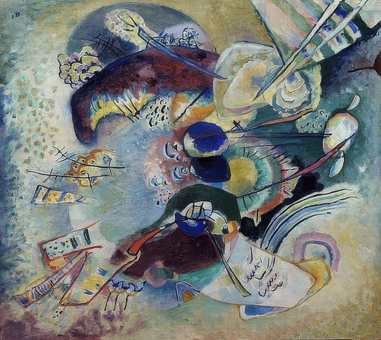 Komposition. 1916 af Wassily Kandinsky