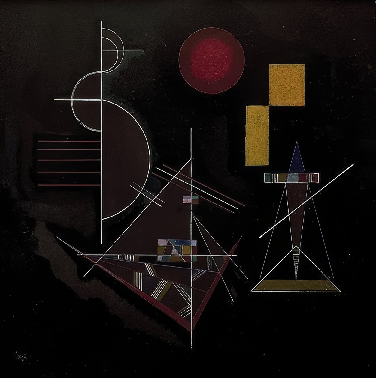 Let i tung (let i zwaar). 1929 af Wassily Kandinsky