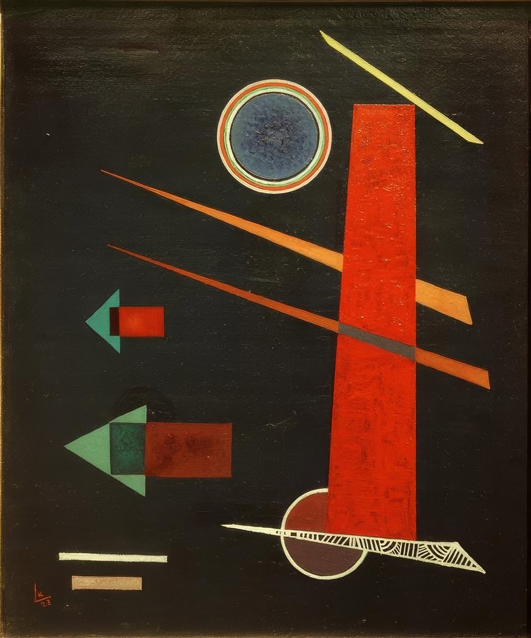 Kraftfuld rød af Wassily Kandinsky