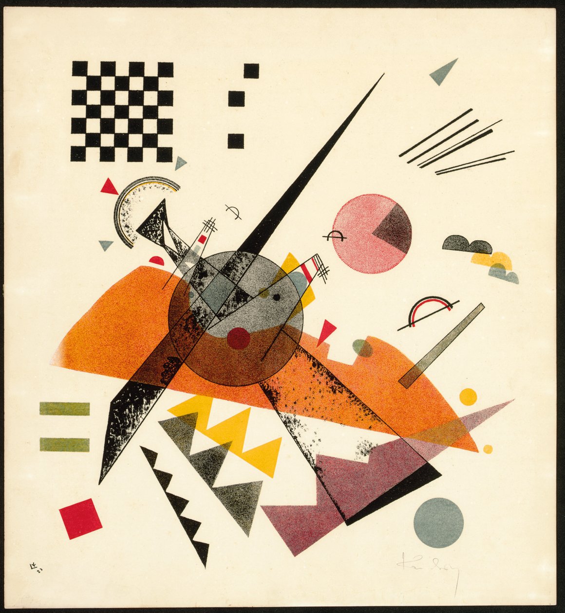 Orange (R.180) af Wassily Kandinsky