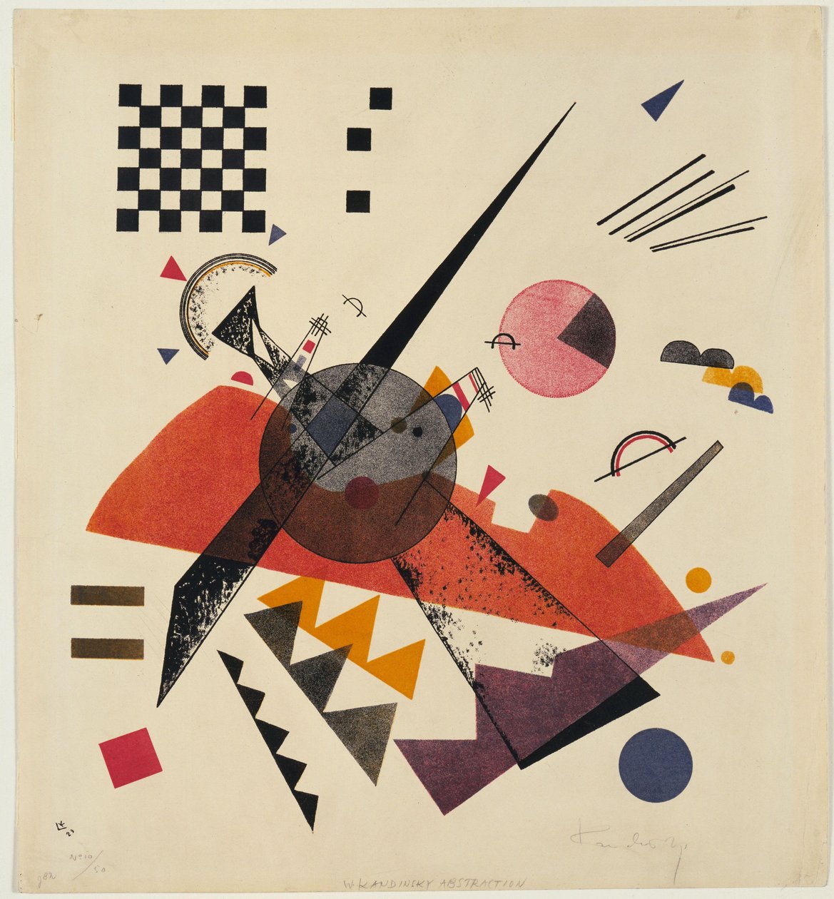 Orange, 1923 af Wassily Kandinsky