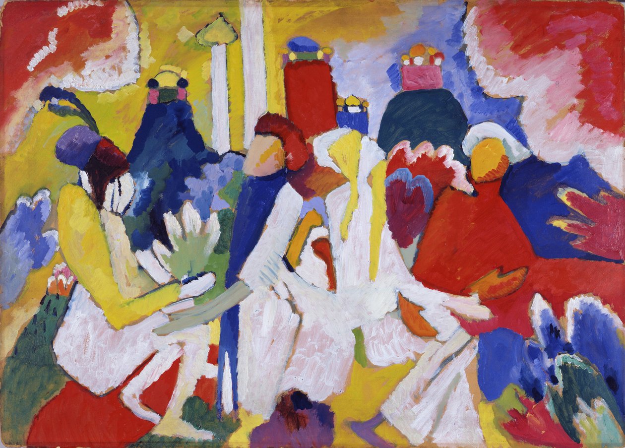 Orientalsk, 1909 af Wassily Kandinsky
