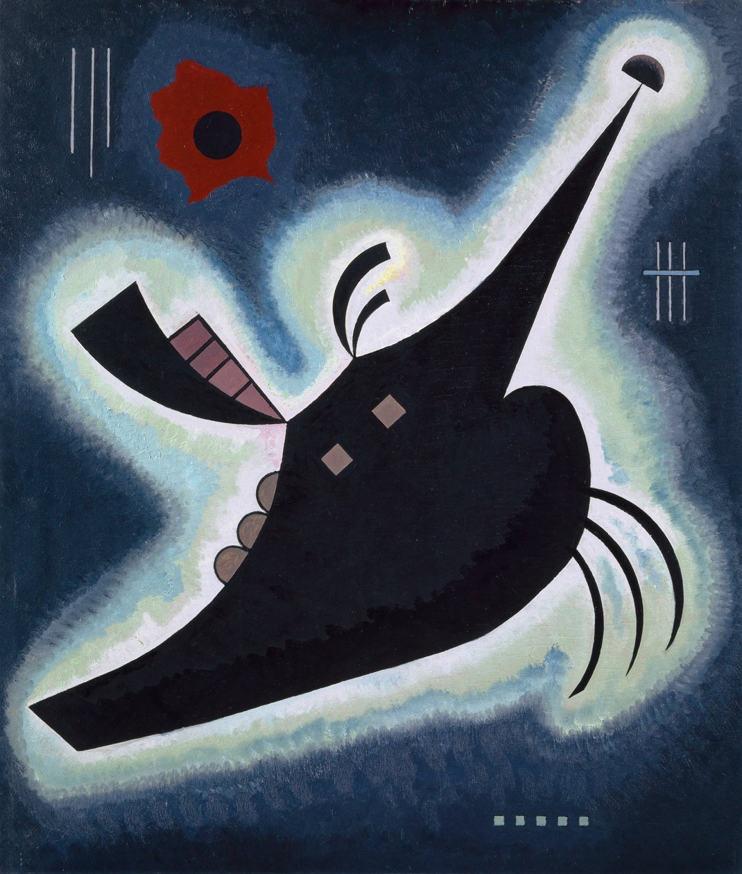 Pointed Black, 1931. af Wassily Kandinsky