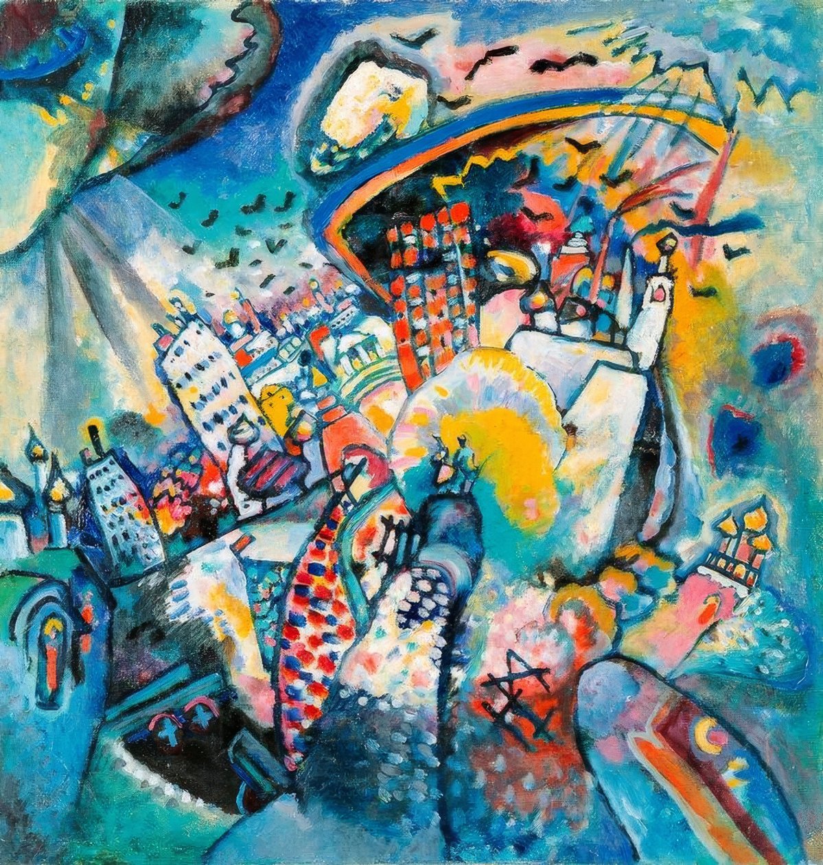 Rød firkant af Wassily Kandinsky