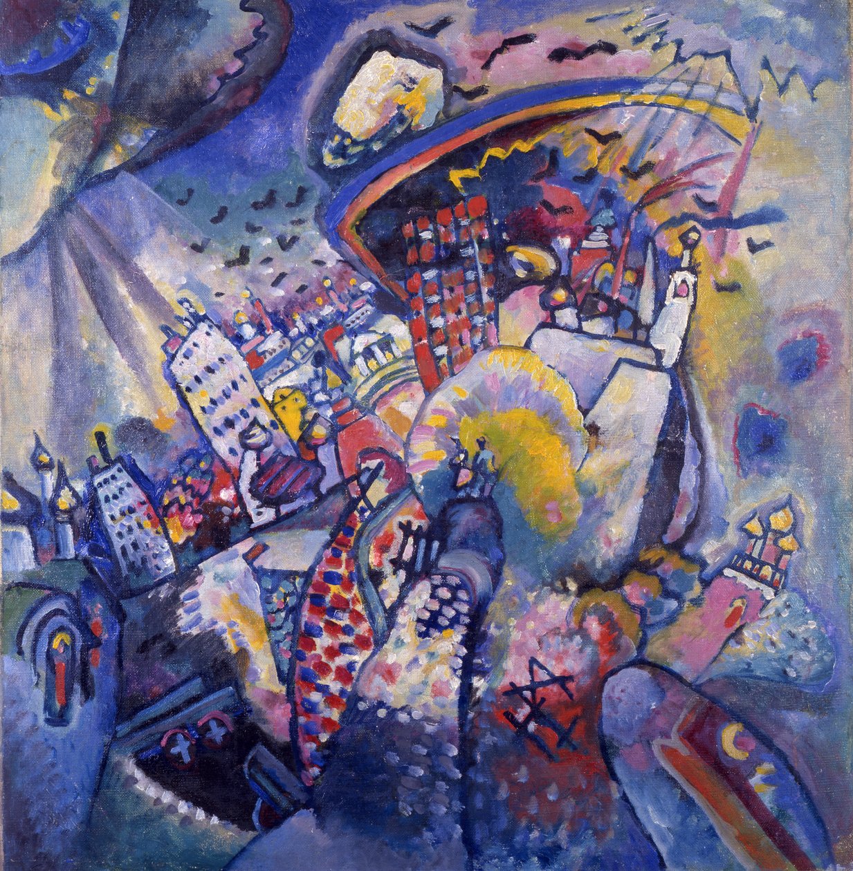 Røde Plads, 1916 af Wassily Kandinsky
