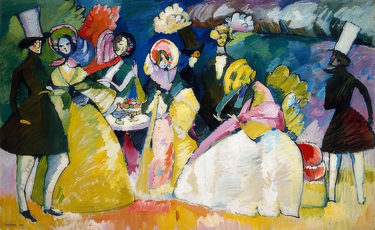 Crinoline samfund. 1909 af Wassily Kandinsky