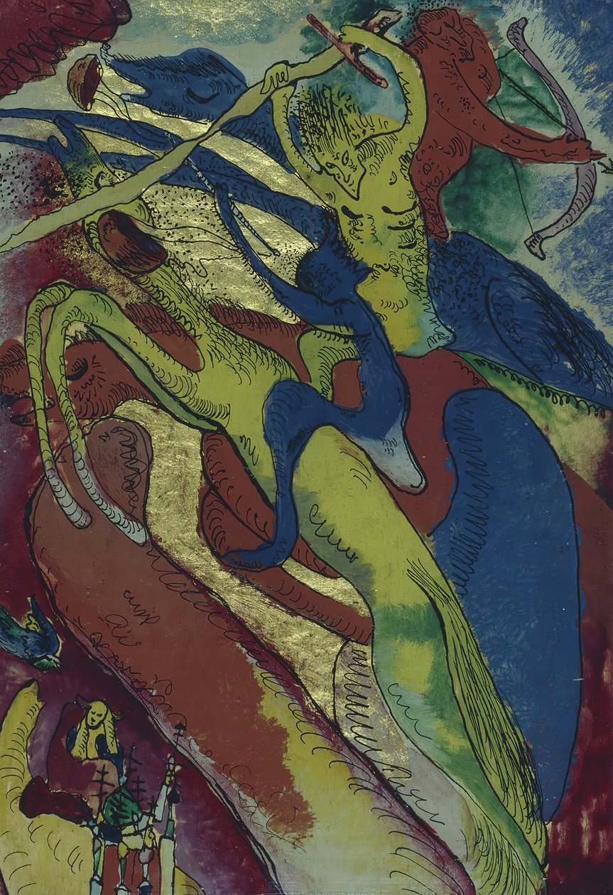 Ryttere af Apokalypsen I, 1911. af Wassily Kandinsky