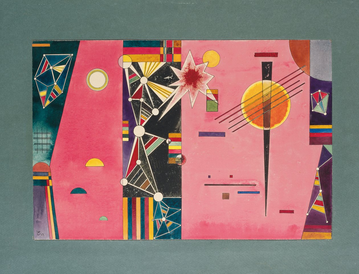 Rosenrød; Rot Pink af Wassily Kandinsky