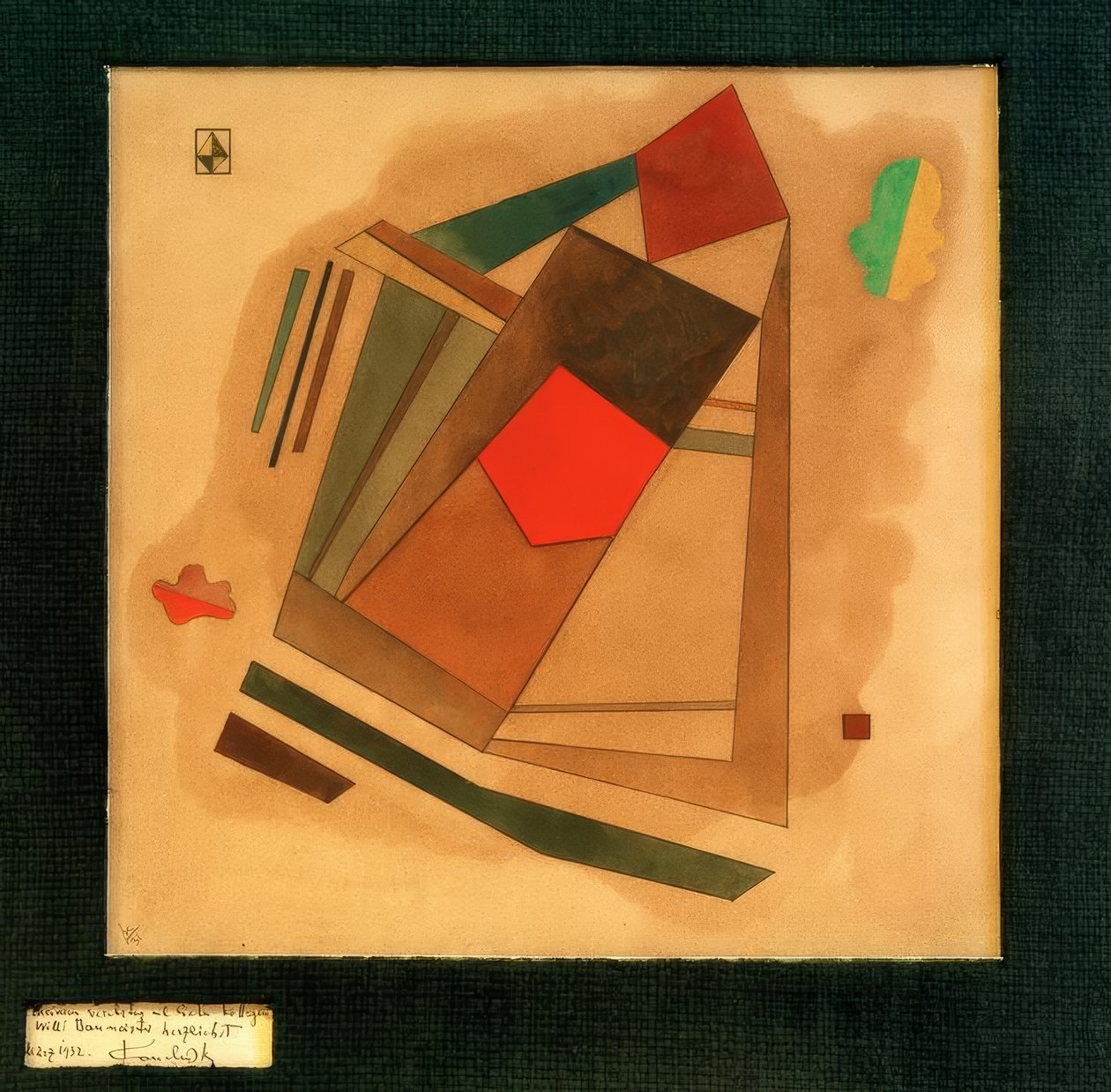 Rød på pladsen af Wassily Kandinsky