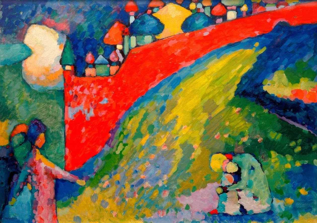 Rød væg (kupler) af Wassily Kandinsky